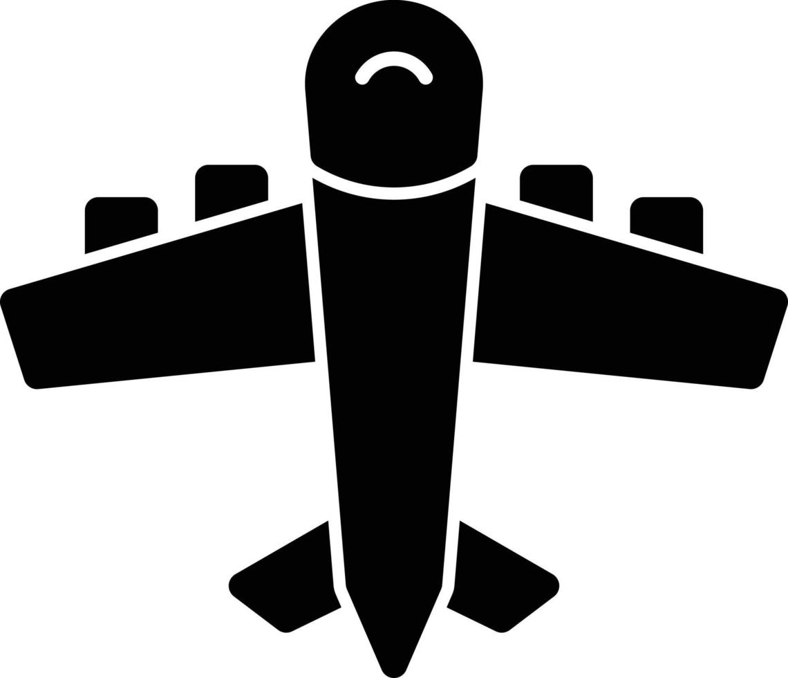 Airplane Glyph Icon vector