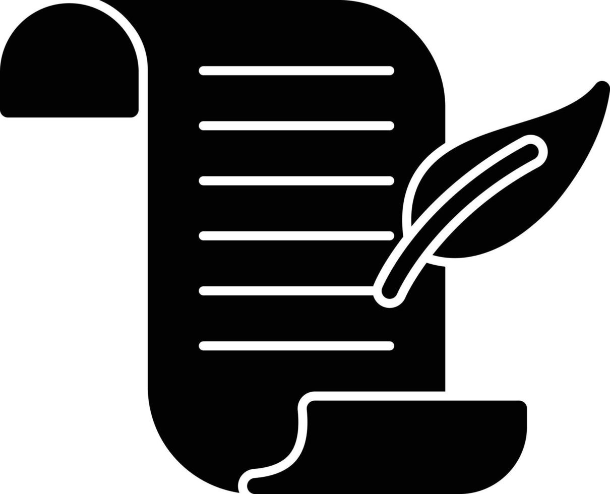 Screenplay Glyph Icon vector