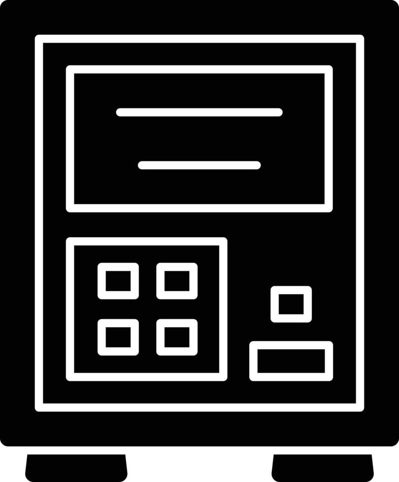 Atm Glyph Icon vector