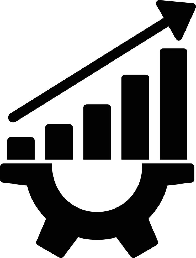 Productivity Glyph Icon vector