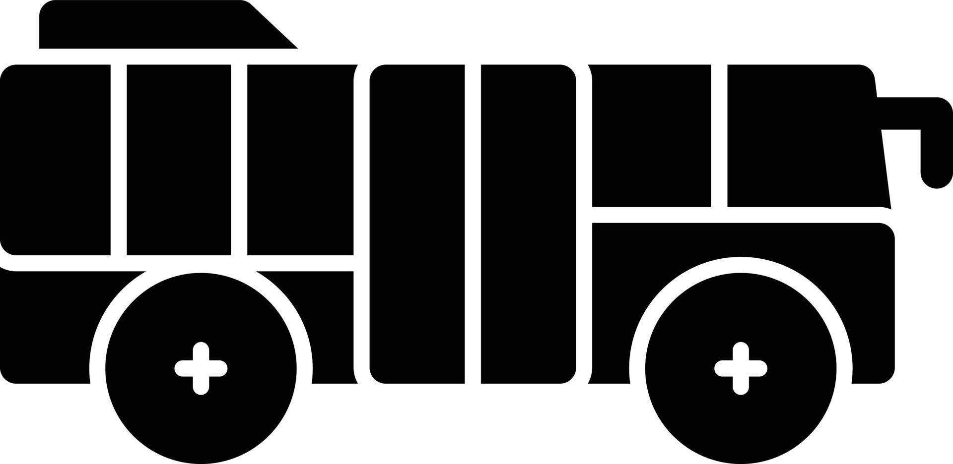 Bus Glyph Icon vector