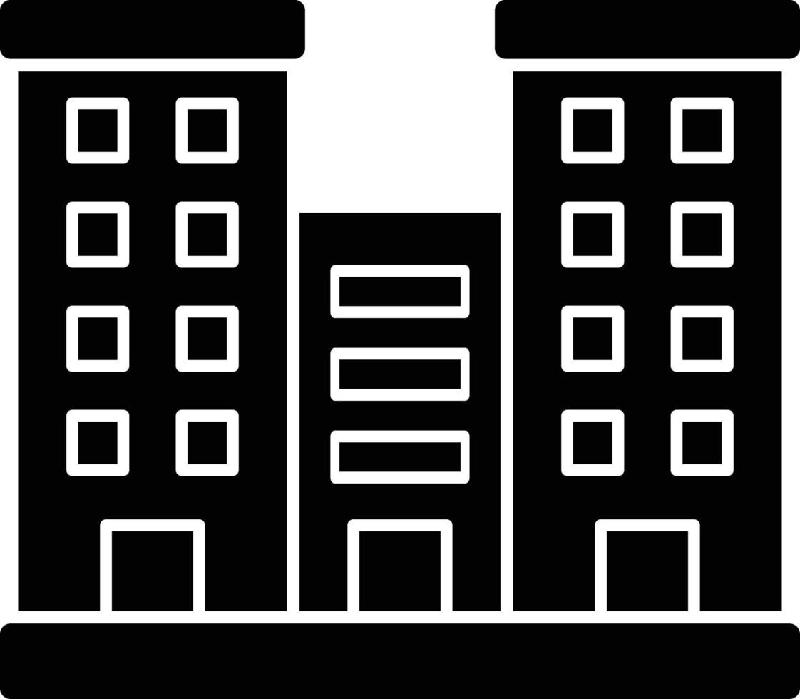 Condominium Glyph Icon vector