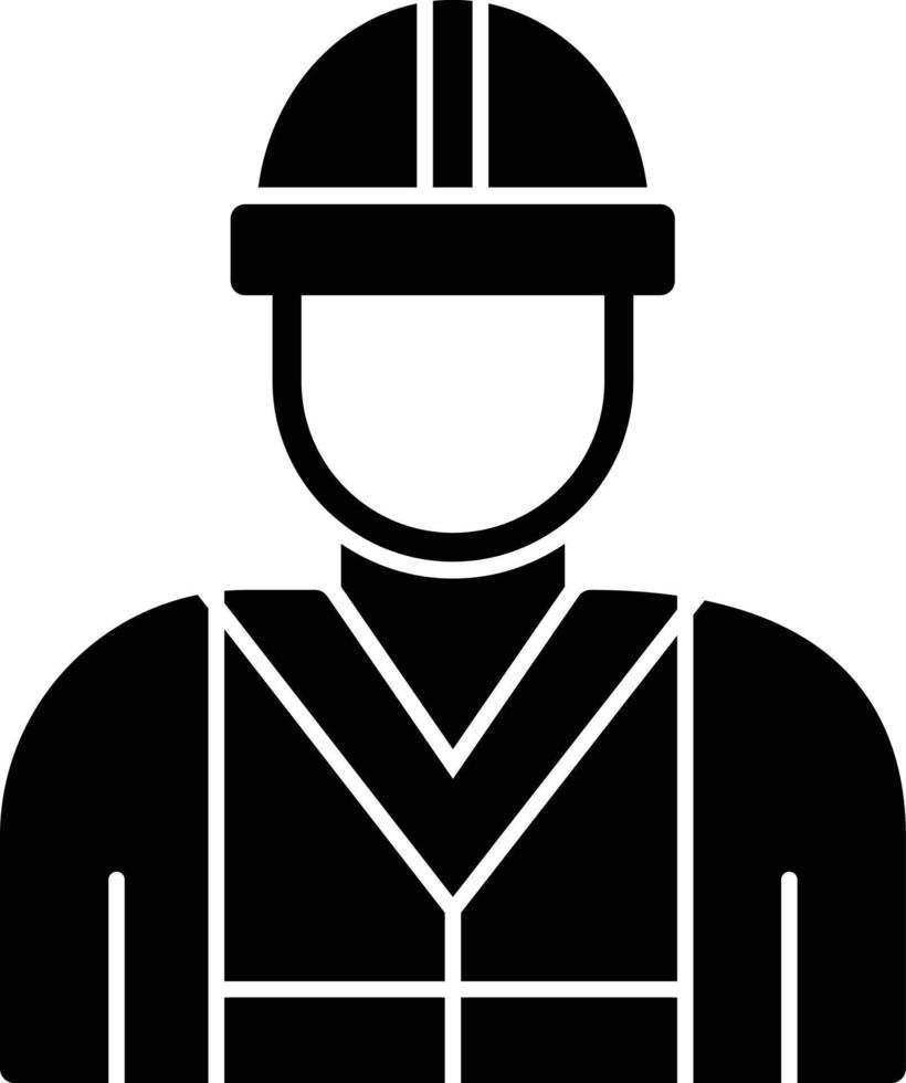 Firefighter Glyph Icon vector