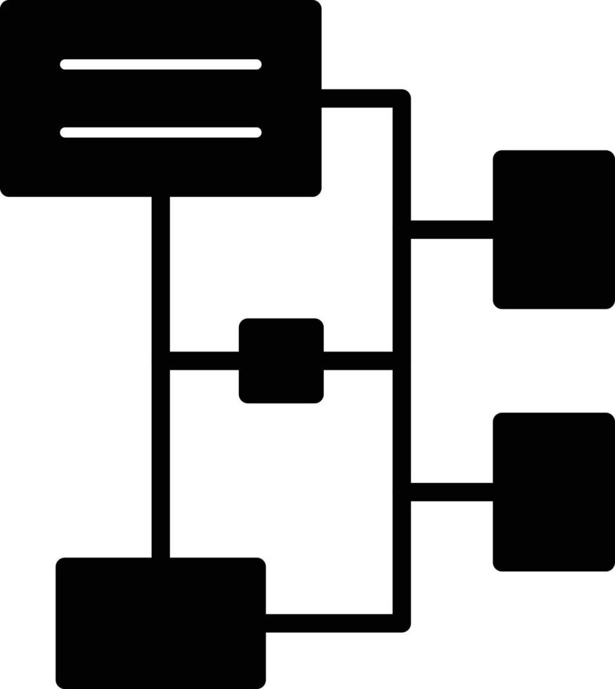 Hierarch Glyph Icon vector