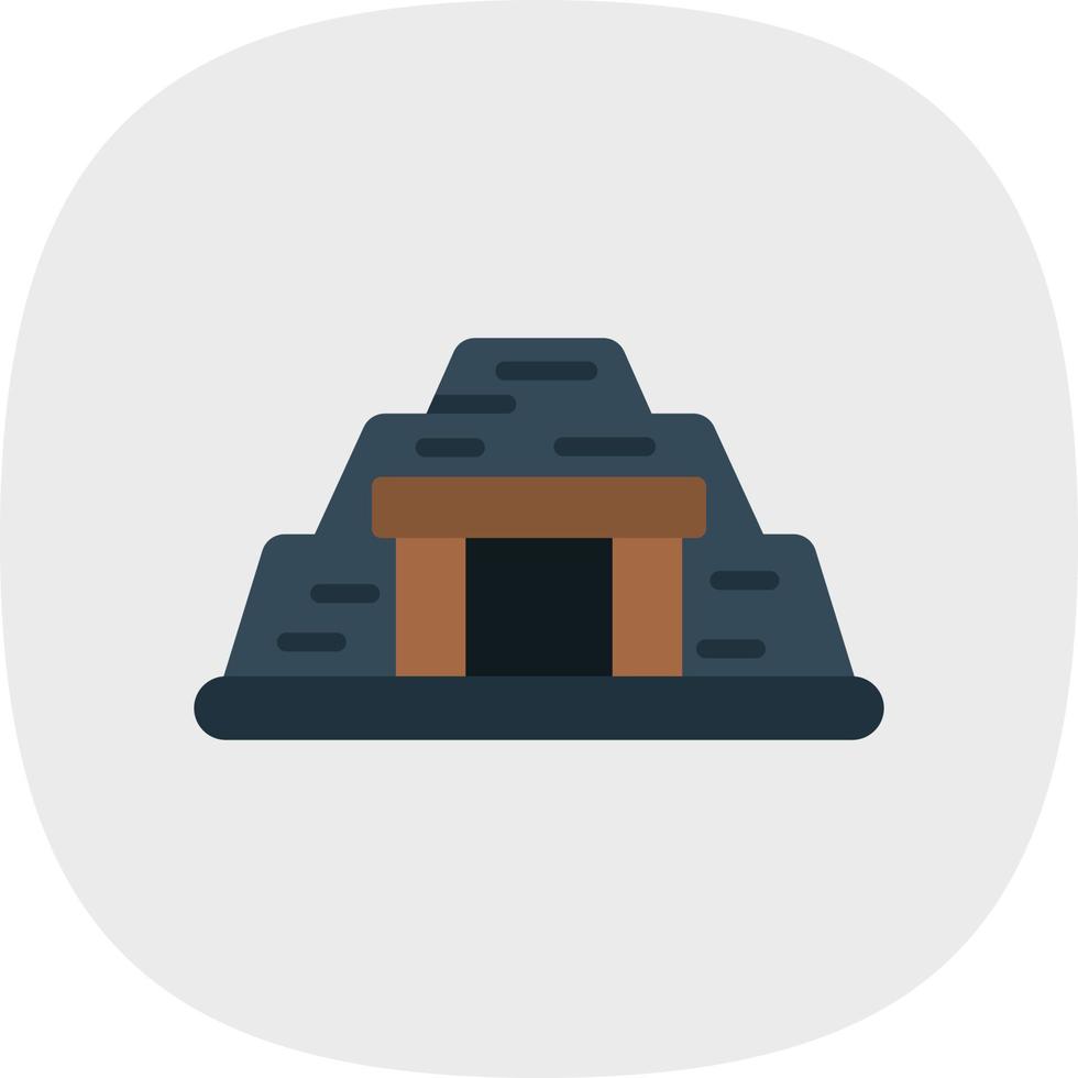 Mine Flat Curve vector