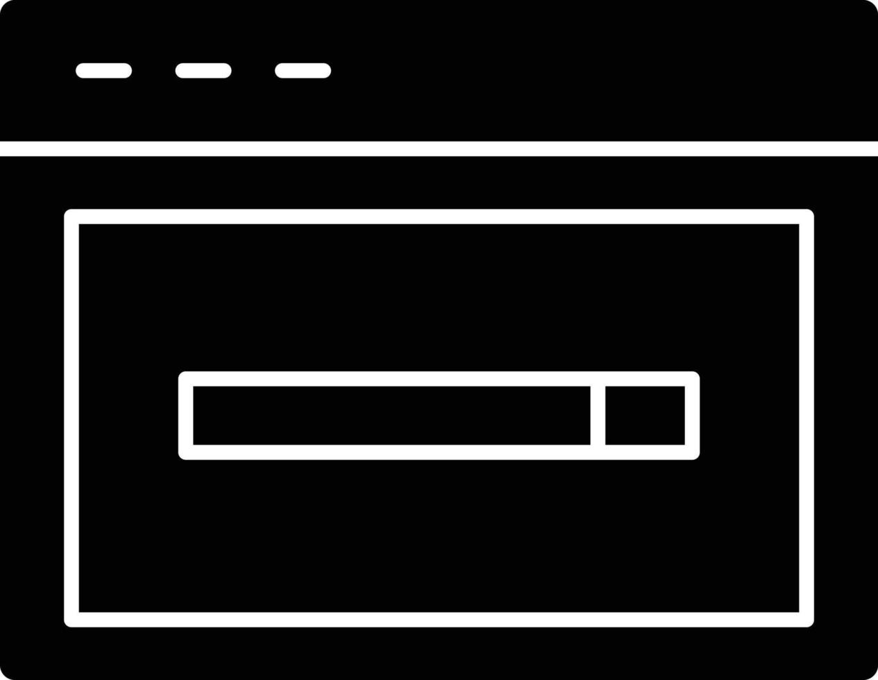 Web Site Glyph Icon vector