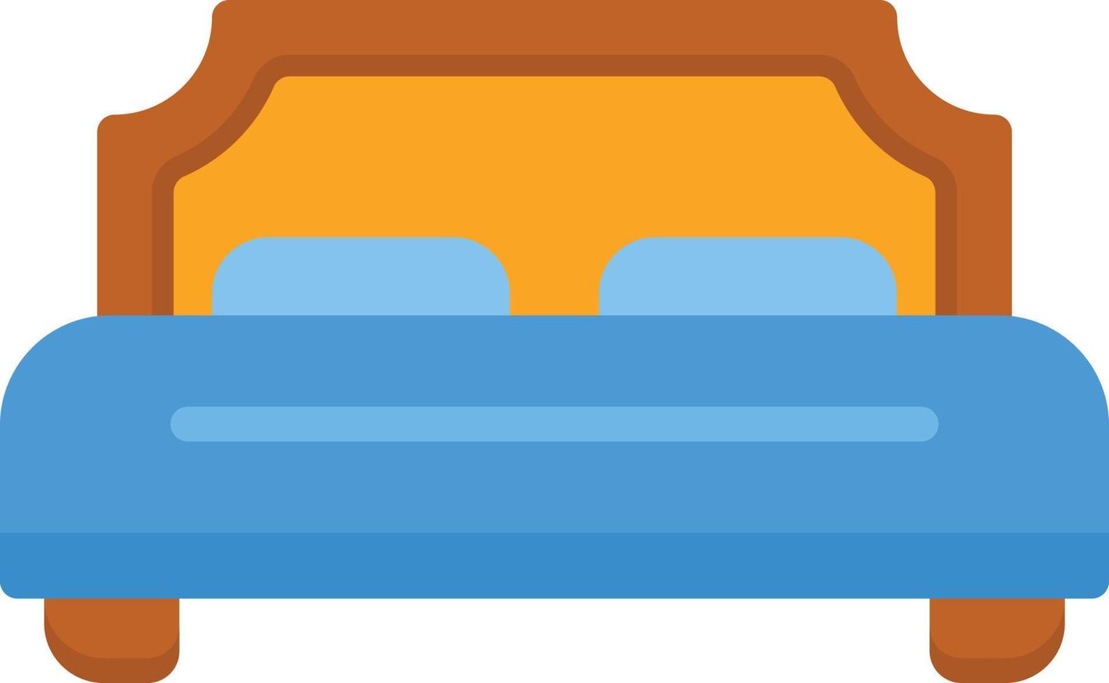 Double Bed Vector Icon Design