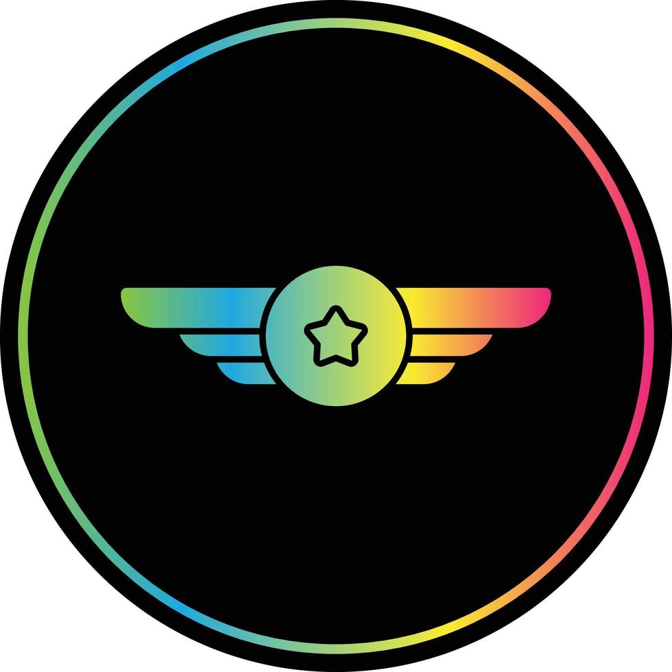 Medal Glyph Due Color Icon vector
