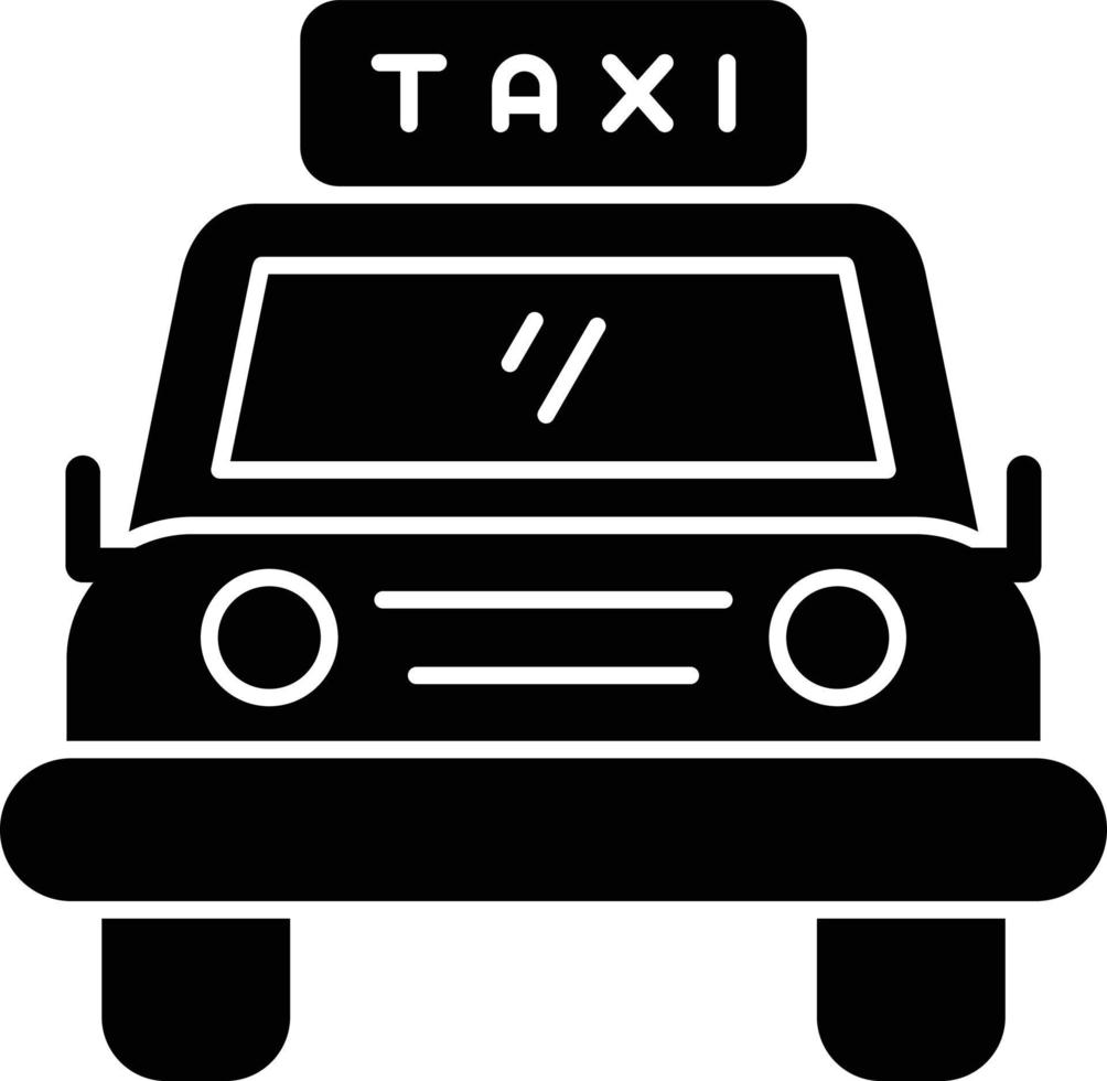 Taxi Vector Icon Design