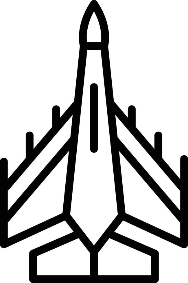 icono de línea de avión vector