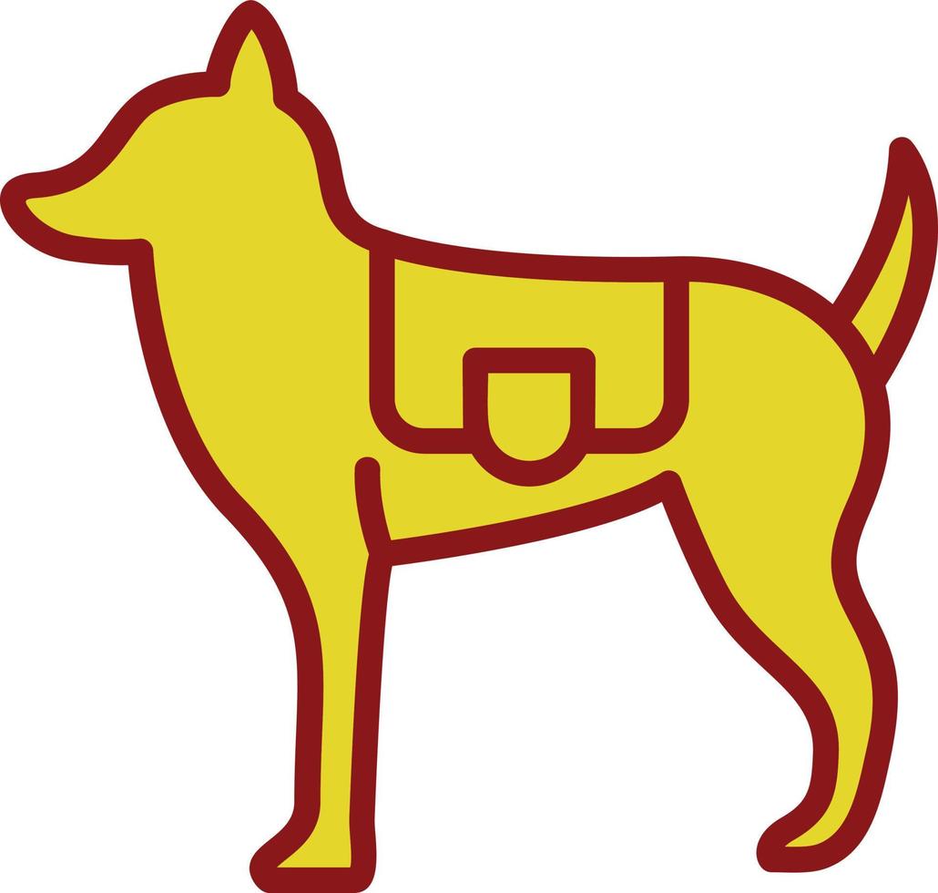 icono de vector de perro