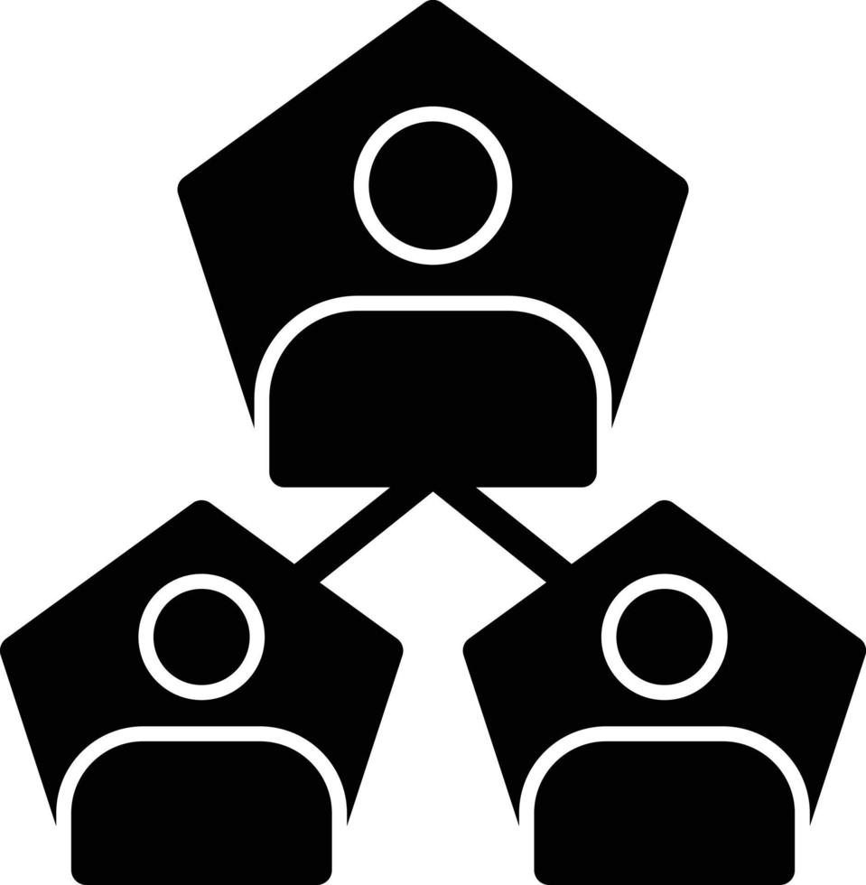 Segmentation Glyph Icon vector
