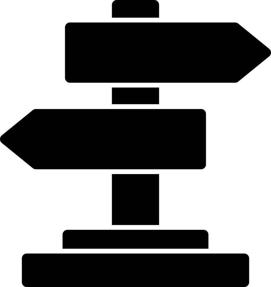 Directions Glyph Icon vector