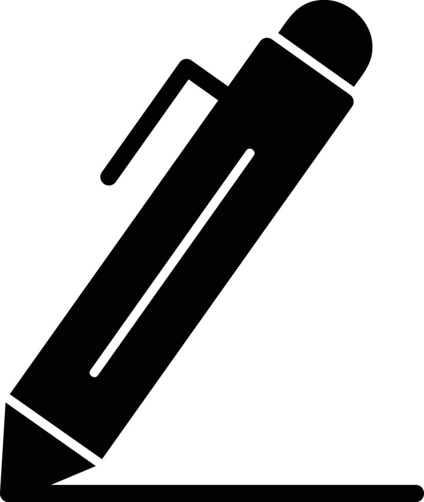 Pen Glyph Icon vector