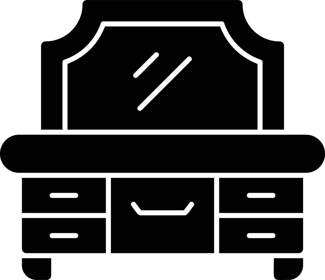 Dresser Glyph Icon vector