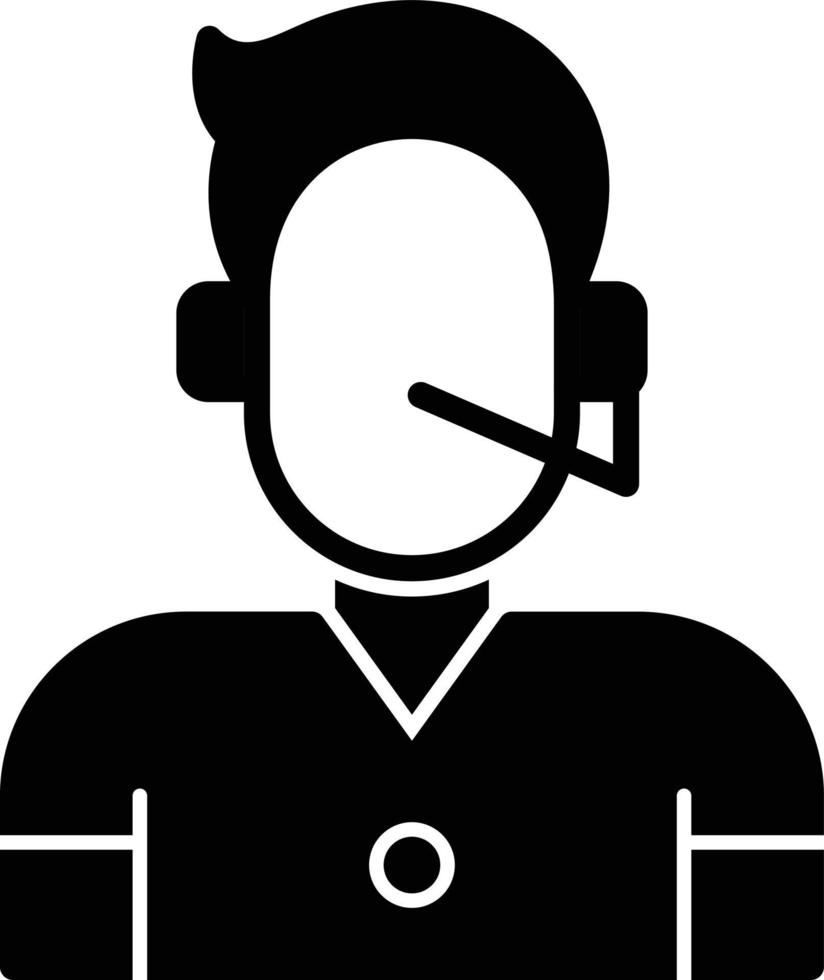 Customer Care Glyph Icon vector