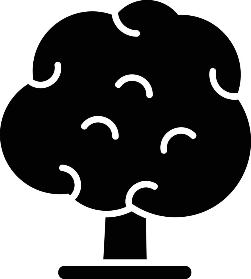 icono de glifo de árboles vector