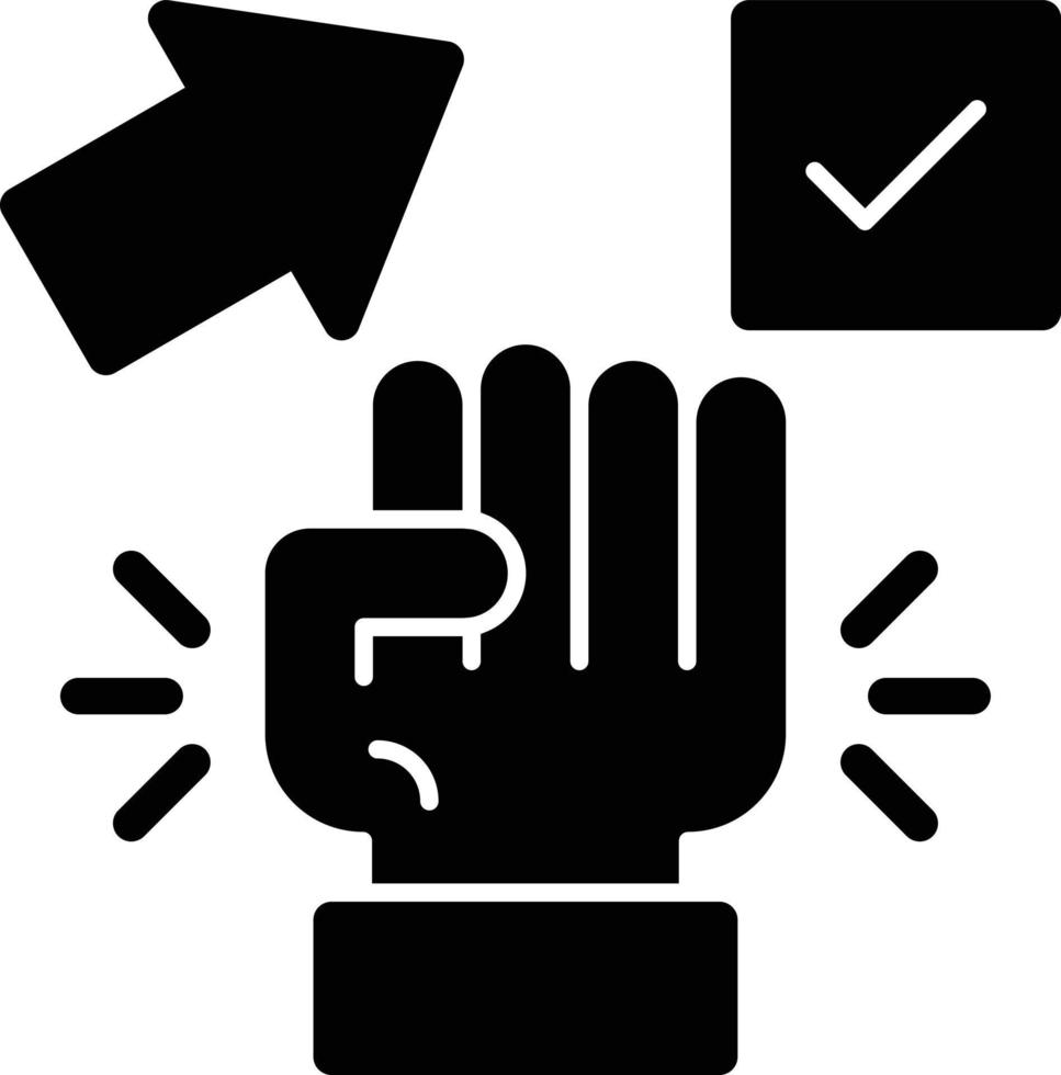 Motivation Glyph Icon vector