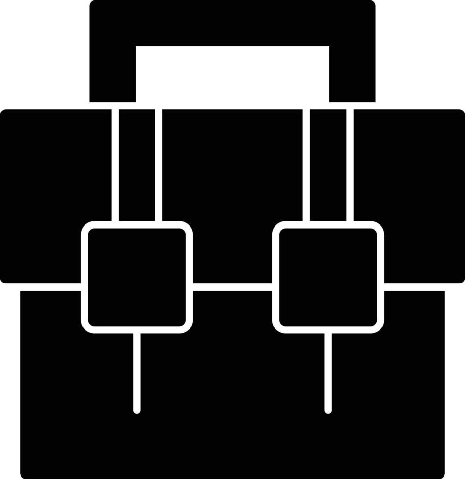 Briefcase Glyph Icon vector