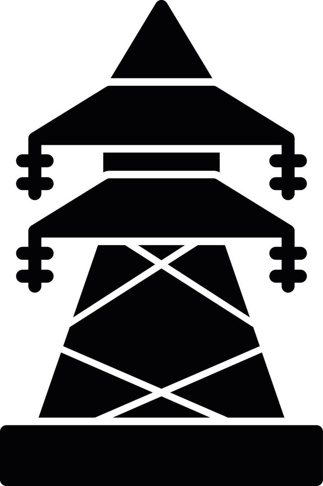 Electricity Glyph Icon vector