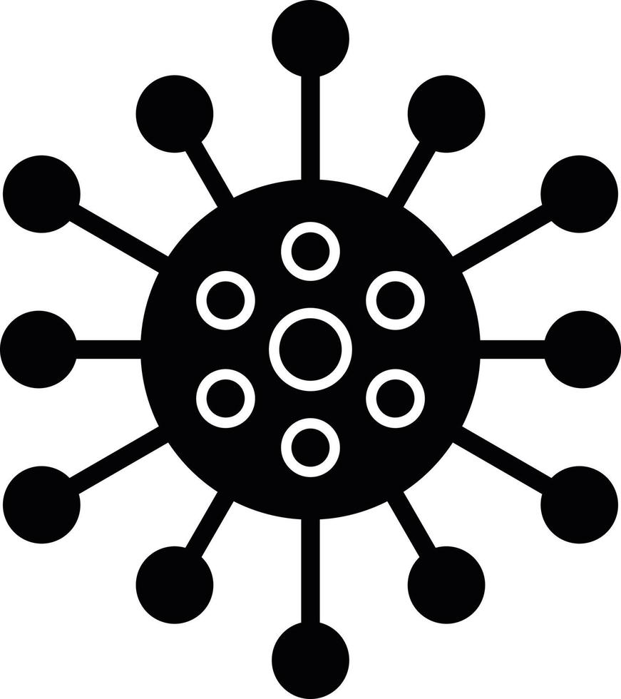 Virus Glyph Icon vector