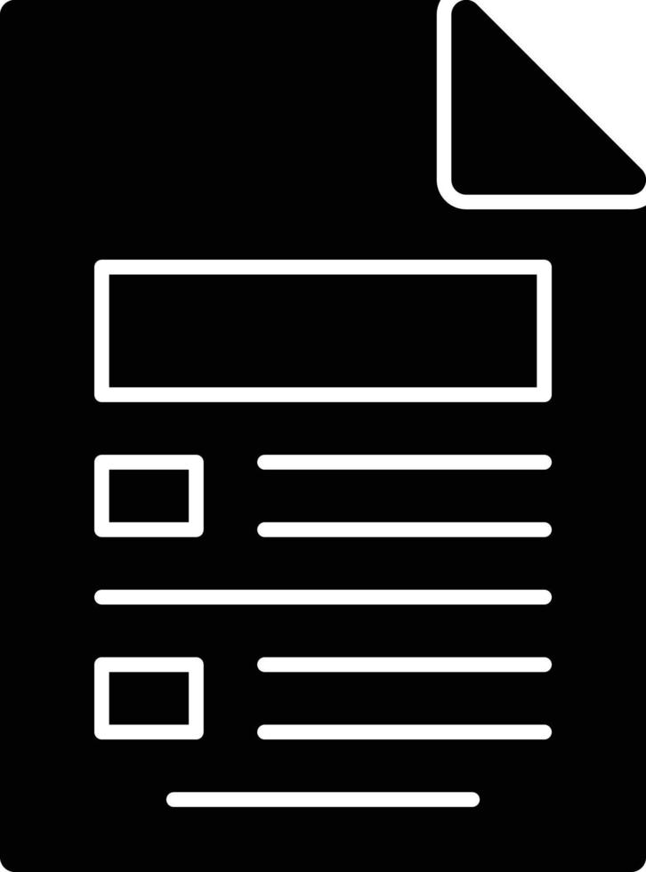 Brief Glyph Icon vector