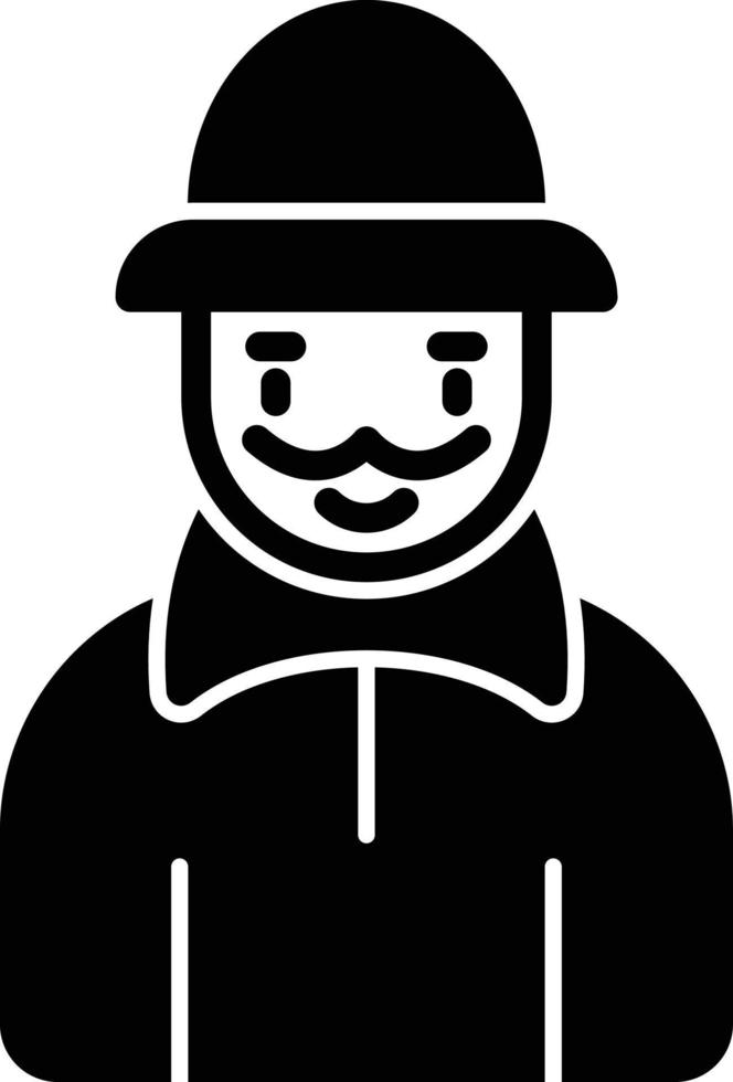 Satire Glyph Icon vector
