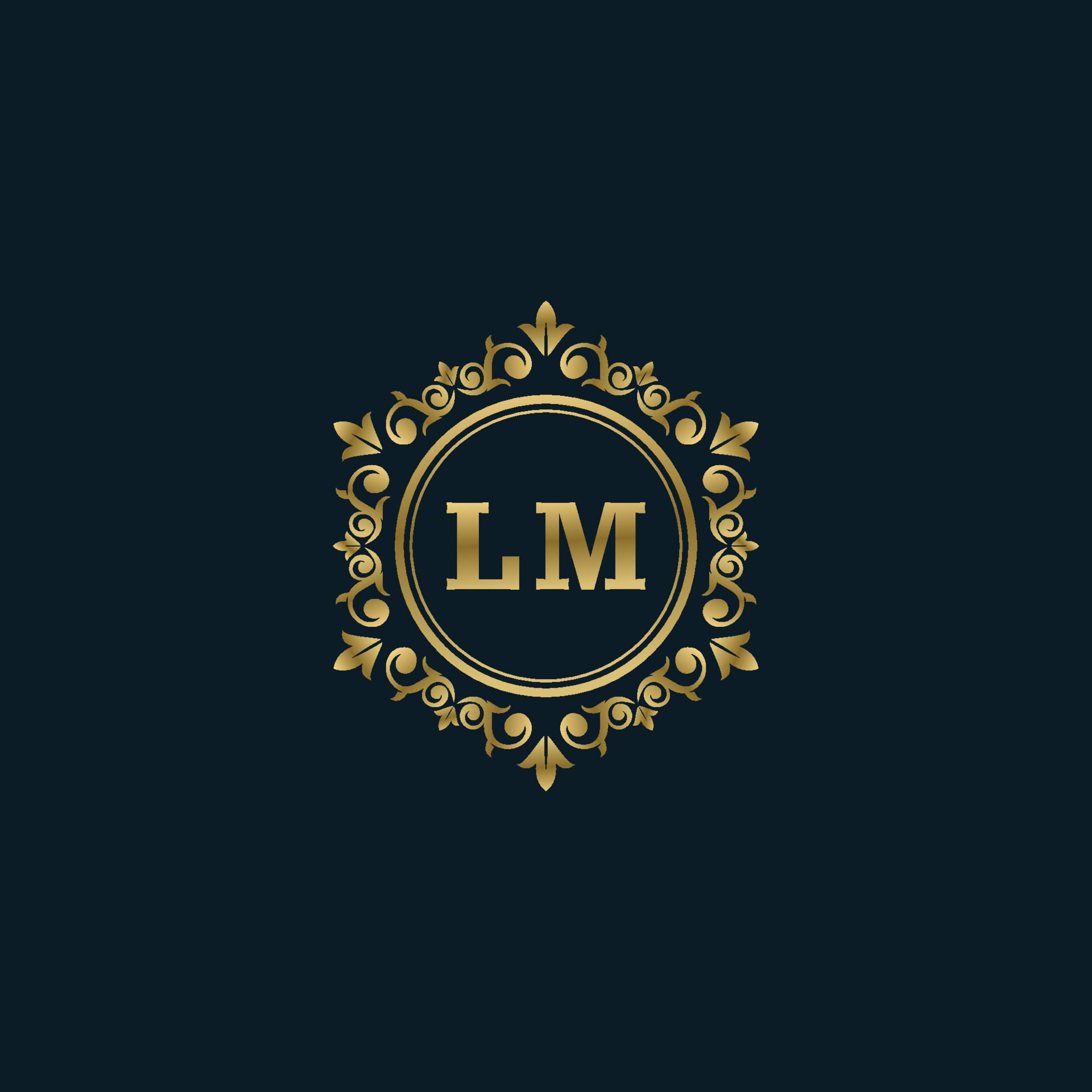 LM luxury clothing brand logo 22013735 Vector Art at Vecteezy