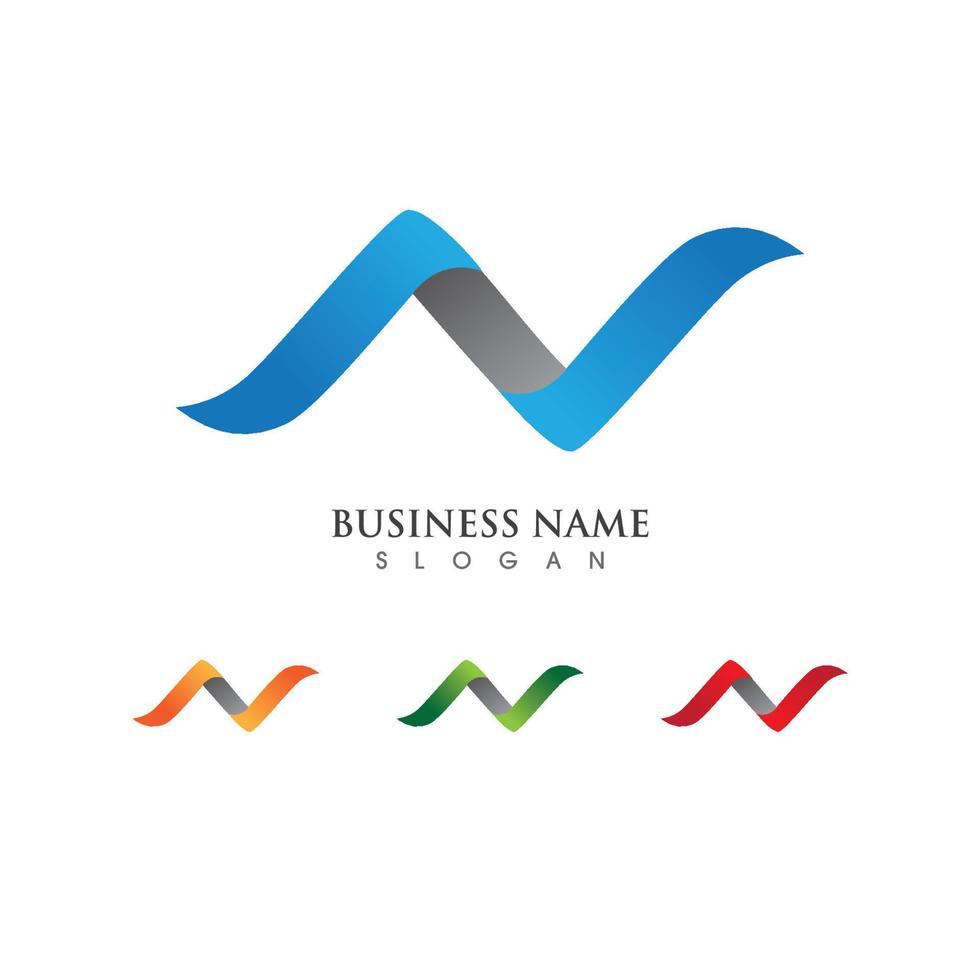 N Letter Logo Template vector