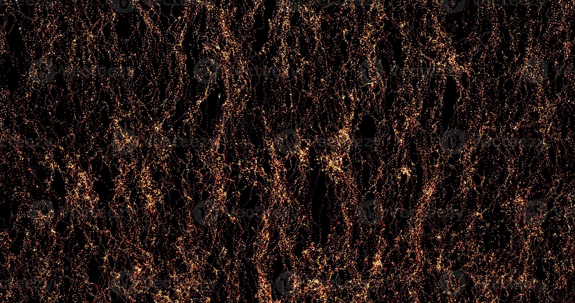 Abstract background of yellow and gold vertical small bright particles and grains of sand in the form of waves with a glow effect. Screensaver beautiful photo