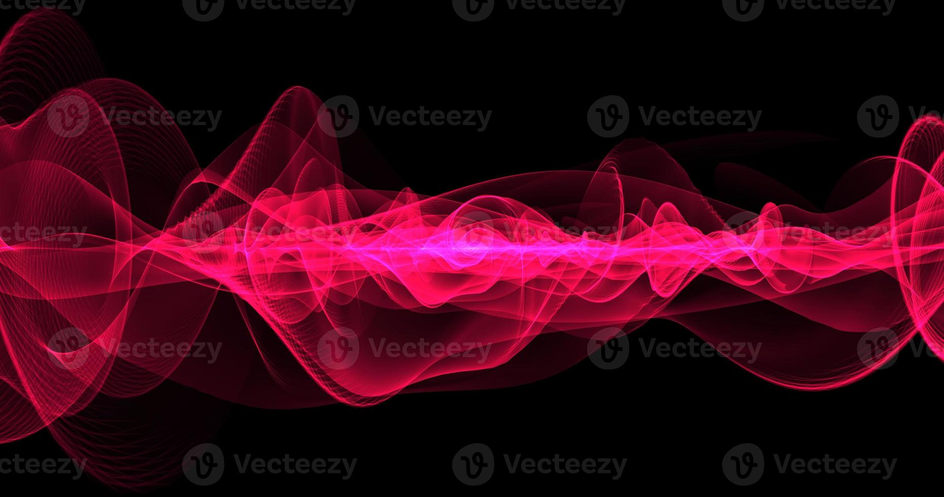 fondo abstracto. las líneas rojas y las ondas parecen energía mágica hermoso humo brillante en el espacio o la tela foto