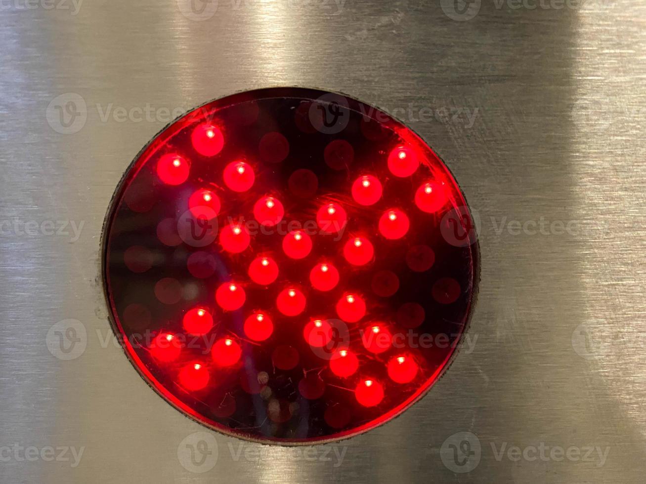 Automatic pass system with red LED stop cross for entering the building and for ascending and descending in the subway or shopping and entertainment center photo