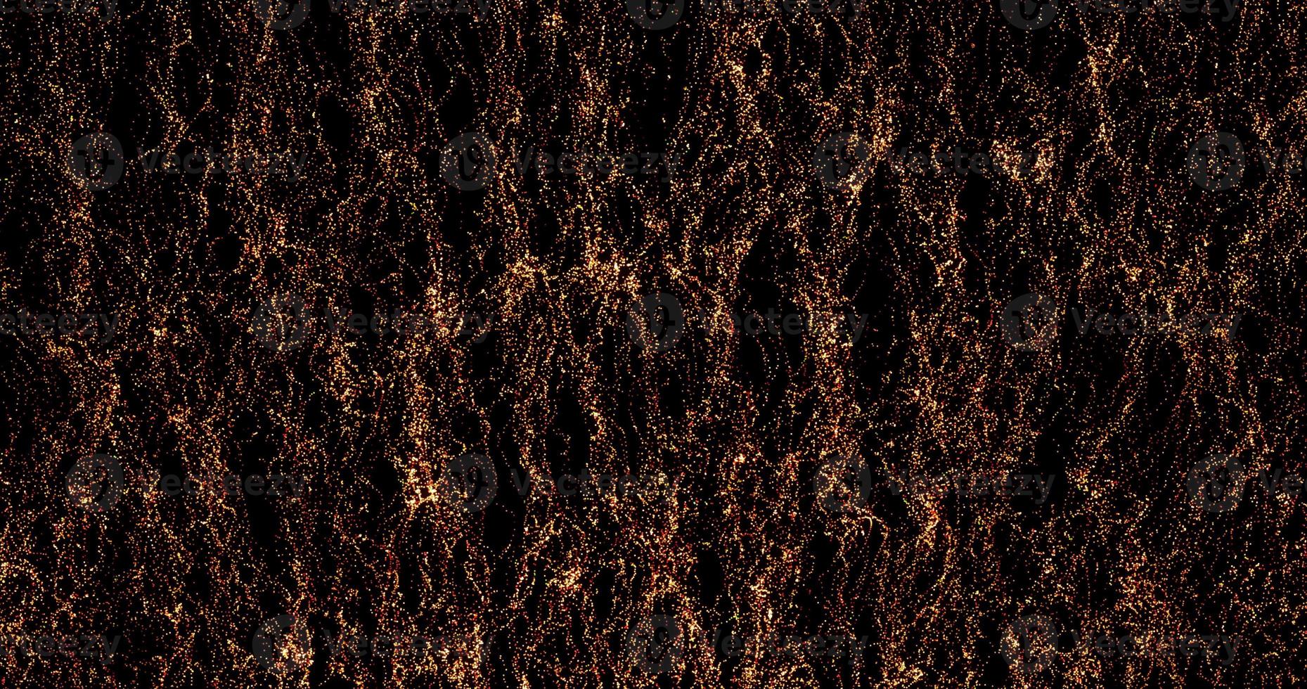 Abstract background of yellow and gold vertical small bright particles and grains of sand in the form of waves with a glow effect. Screensaver beautiful photo