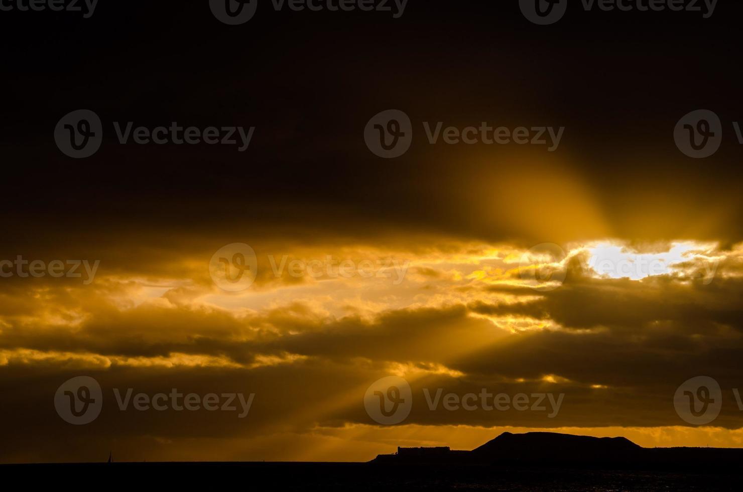 Colourful sky at sunset photo