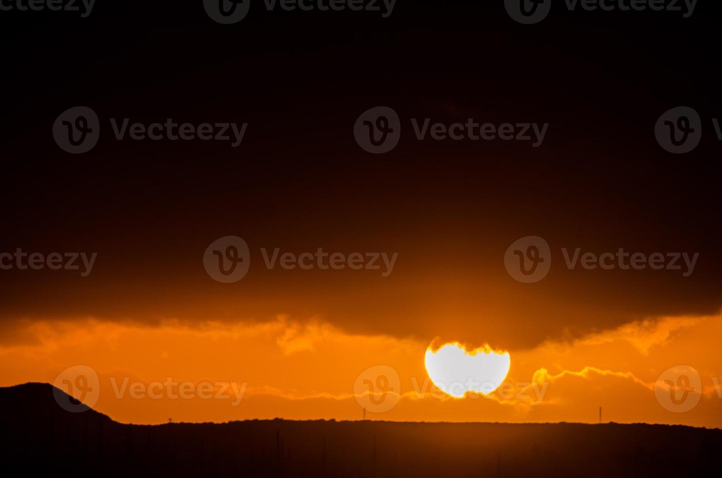 Colourful sky at sunset photo