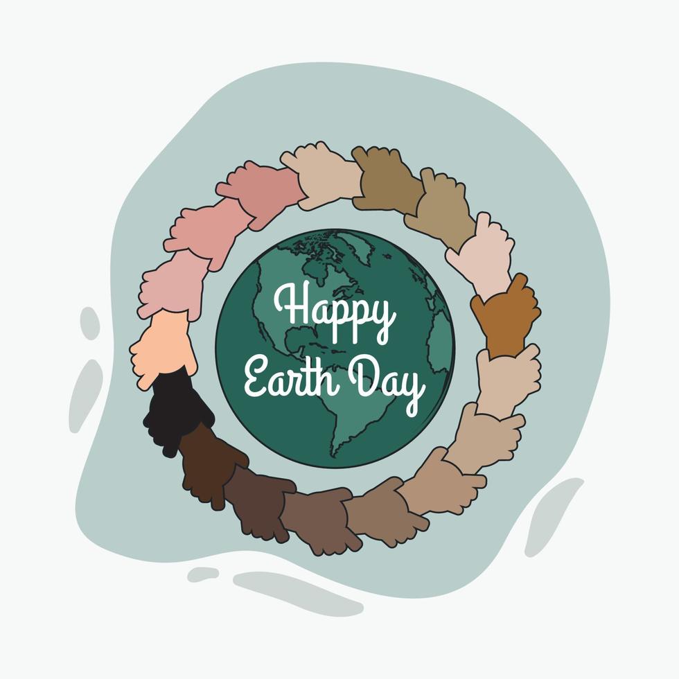 Happy earth day design vector illustration