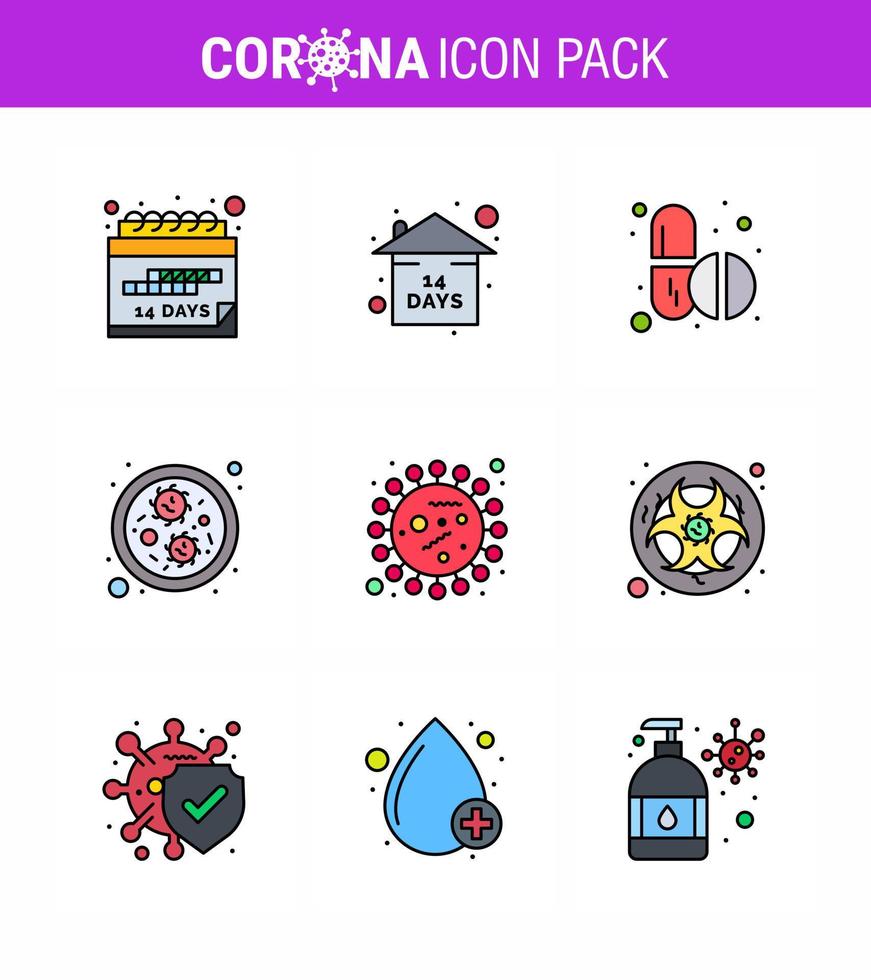 Coronavirus Prevention 25 icon Set Blue covid bacteria medicine virus bacteria viral coronavirus 2019nov disease Vector Design Elements