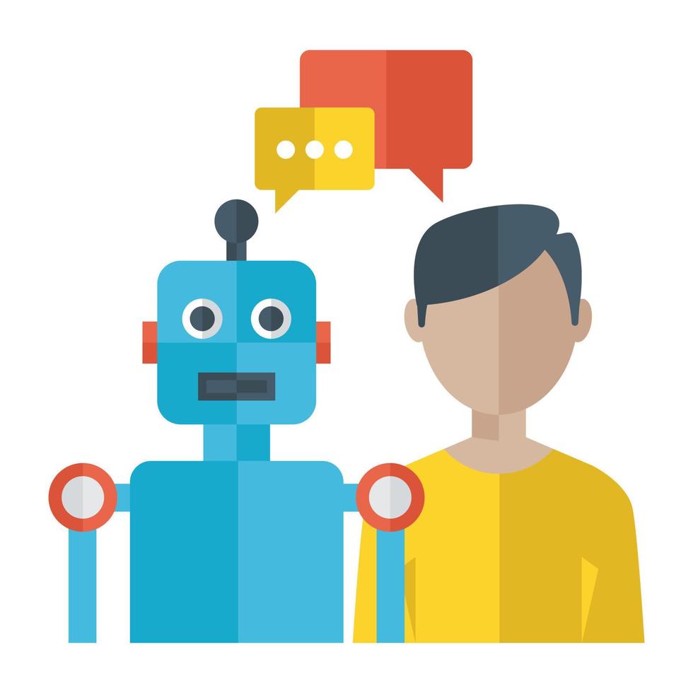 Trendy Artificial Intelligence vector