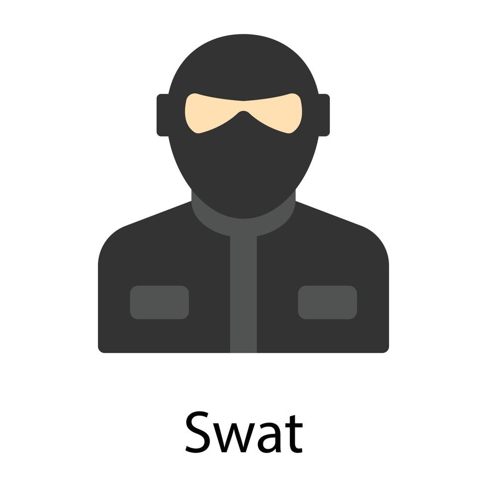 conceptos de swat de moda vector