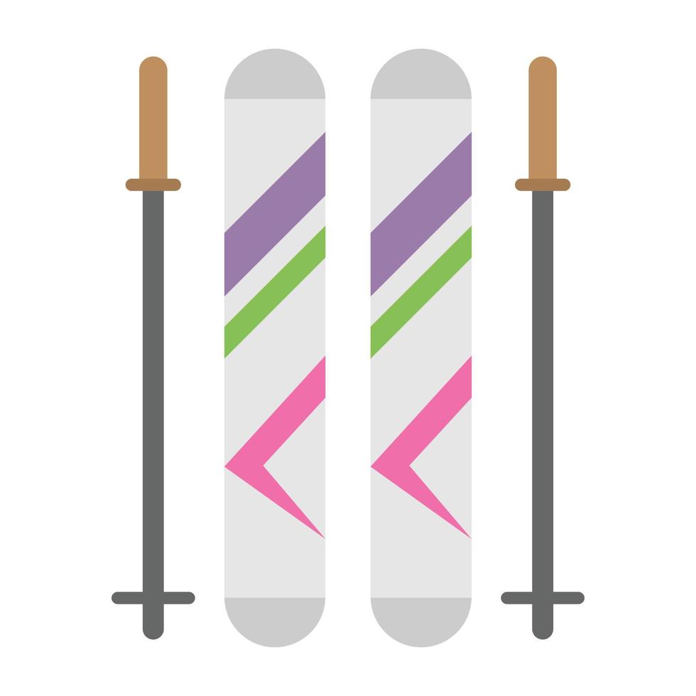 Trendy Ski Set vector