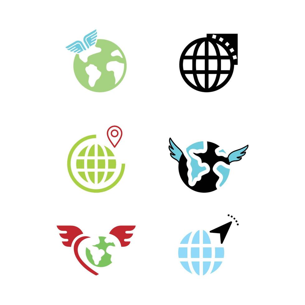 Icon set travel vector