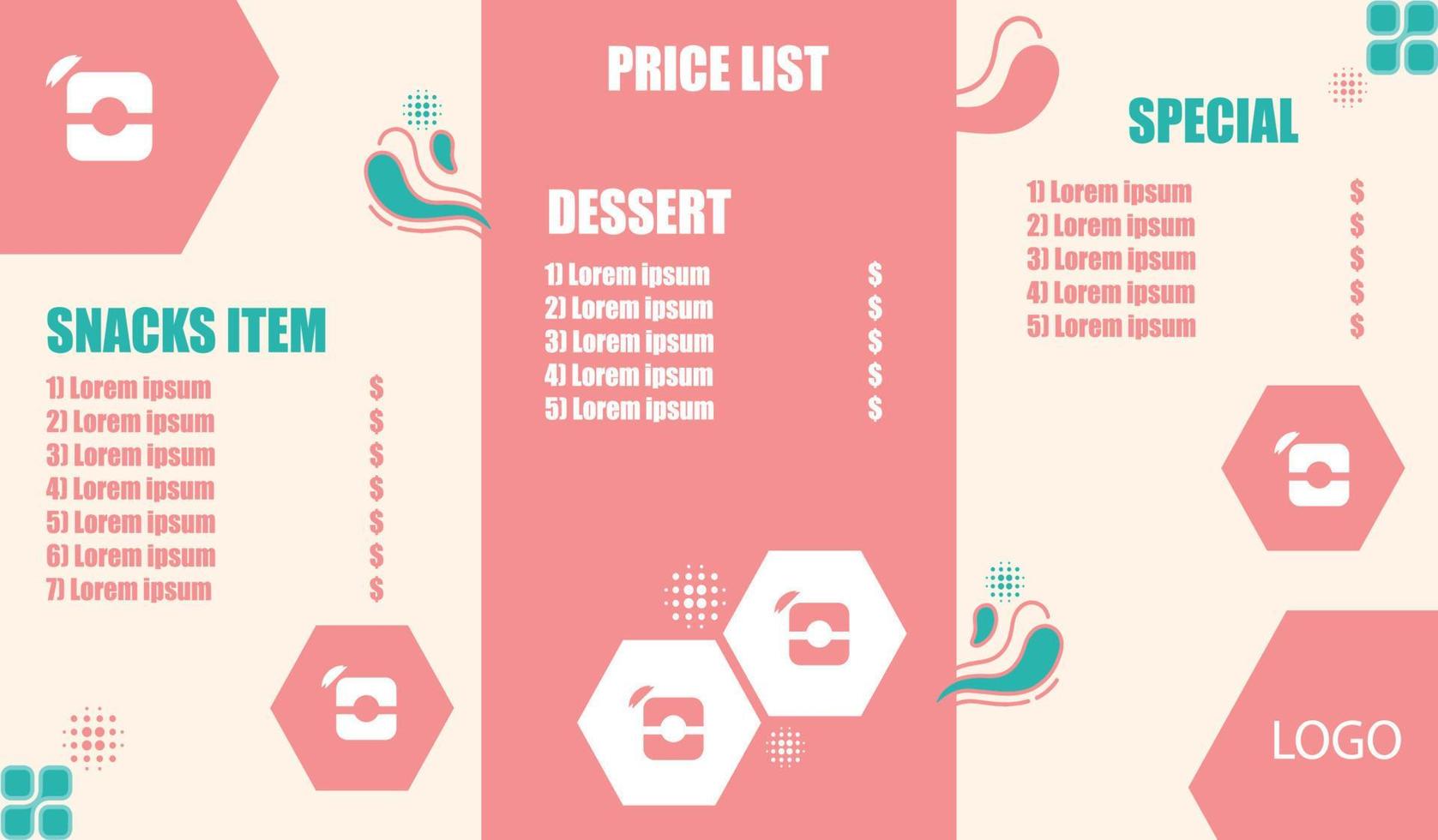 Price List Flyer 14750300 Vector Art at Vecteezy