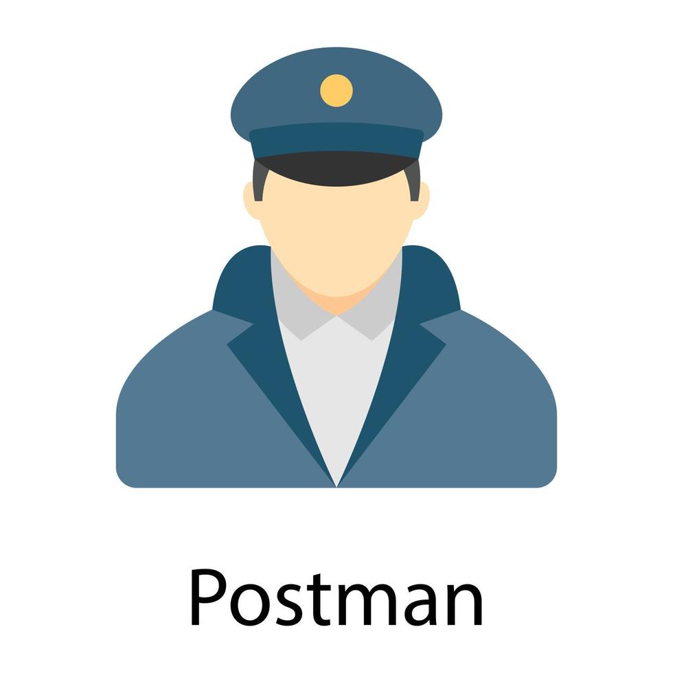 Trendy Postman Concepts vector
