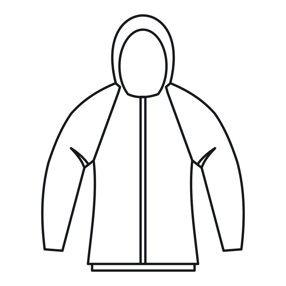 Sweatshirt icon, outline style vector