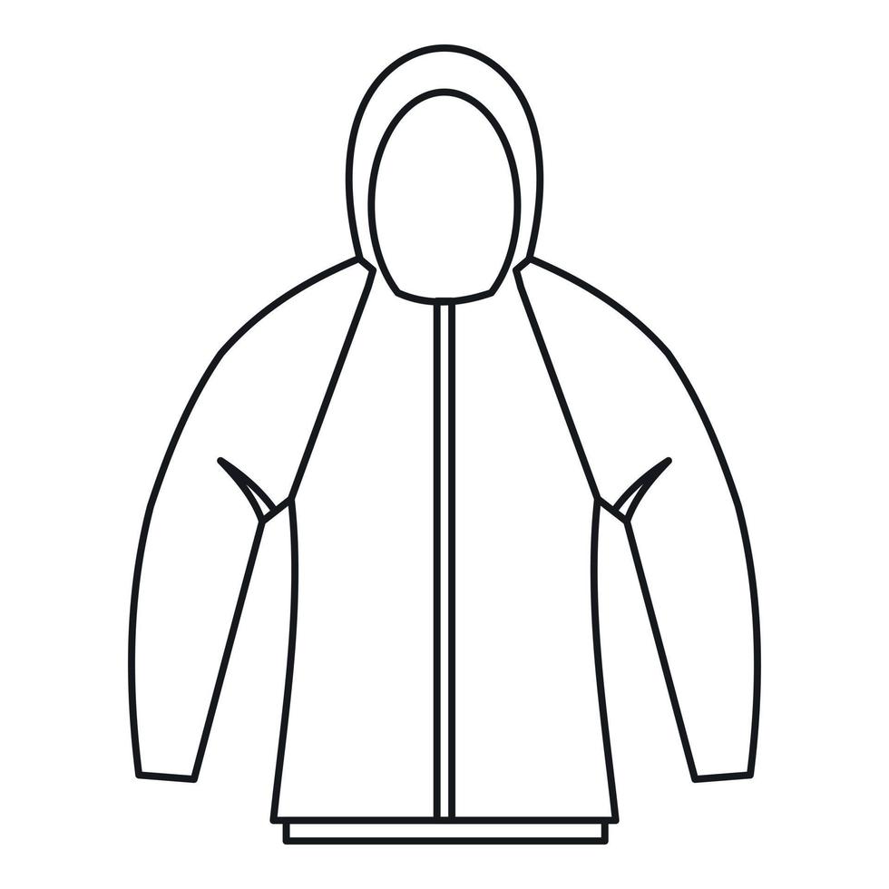 Sweatshirt icon, outline style vector