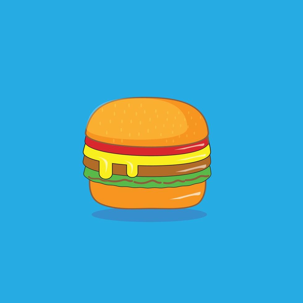 favorite food burger free vector