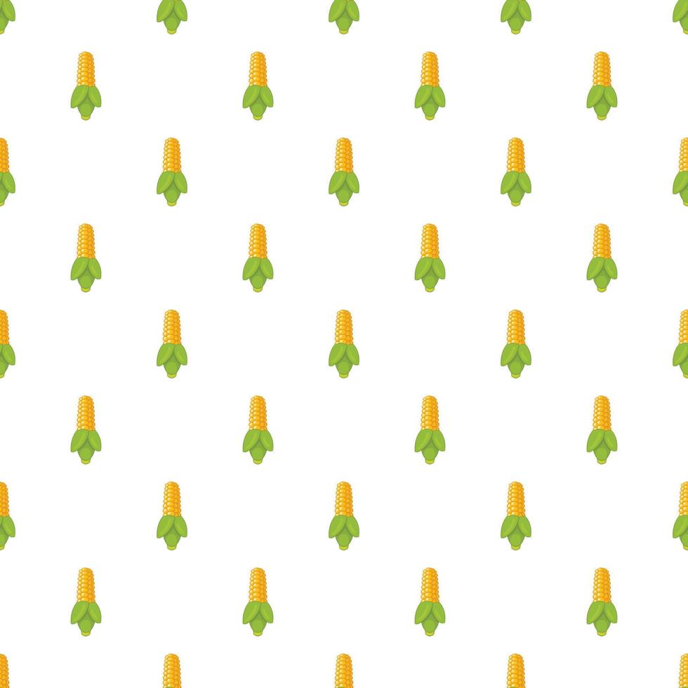 Corncob pattern, cartoon style vector