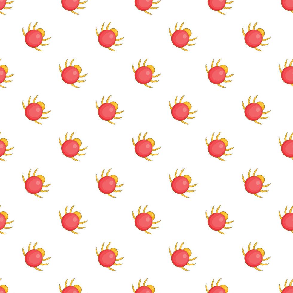Mite pattern, cartoon style vector