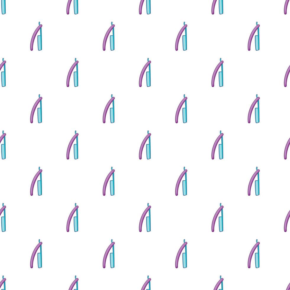 Bladed razor pattern, cartoon style vector