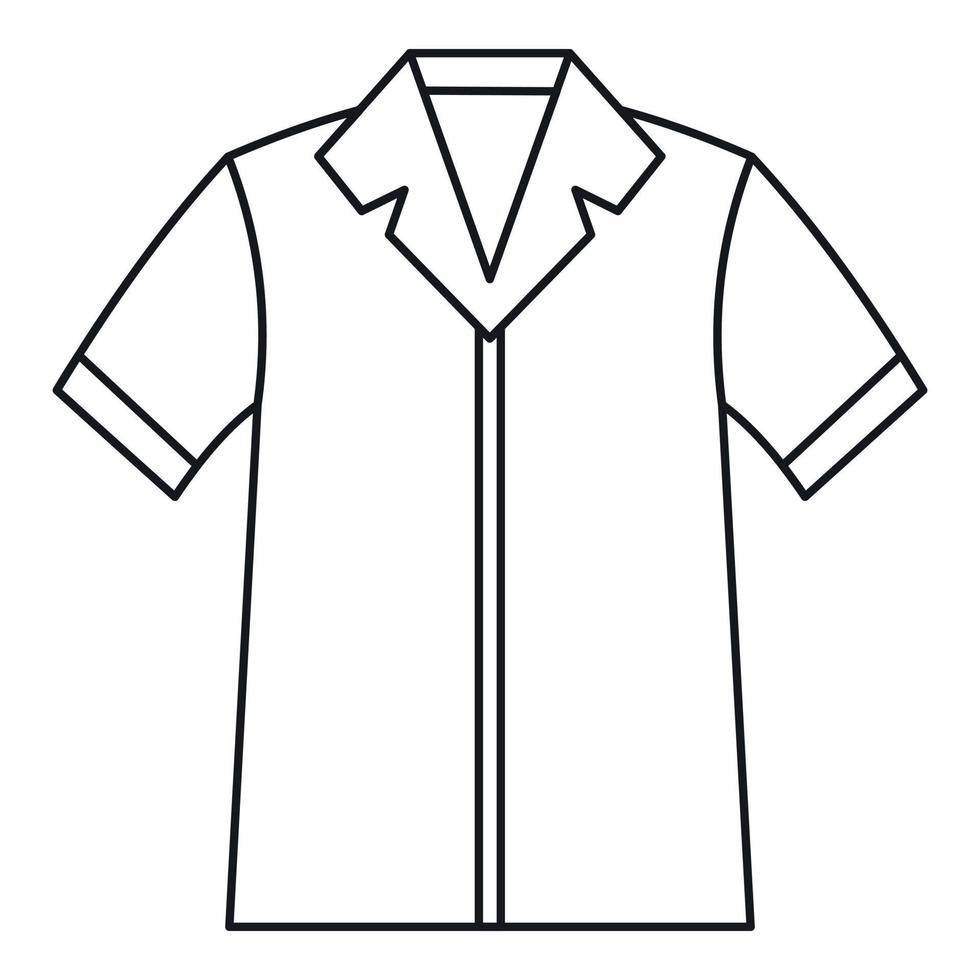 Shirt polo icon, outline style vector